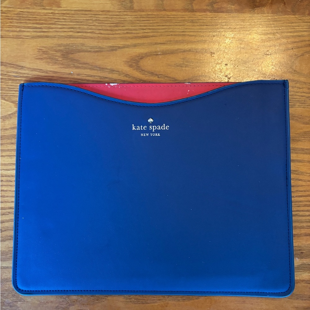 Kate Spade Royal Blue and Scarlet iPad Sleeve